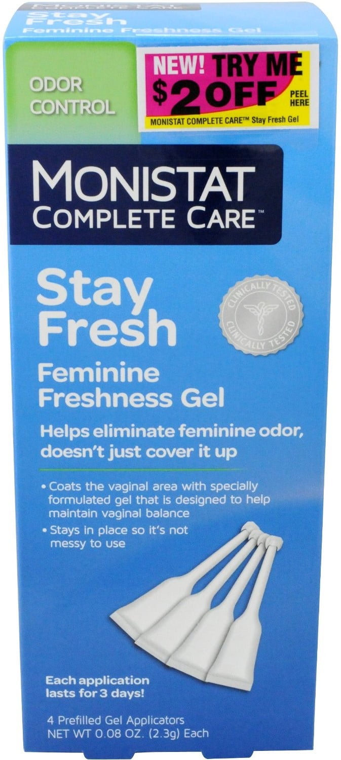 MONISTAT Complete Care Stay Fresh Feminine Freshness Gel Applicators, 4
