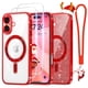 thumbnail image 1 of Funda Meifigno para iPhone 16 6.1" con brillo rojo MagSafe + correa, 1 of 6