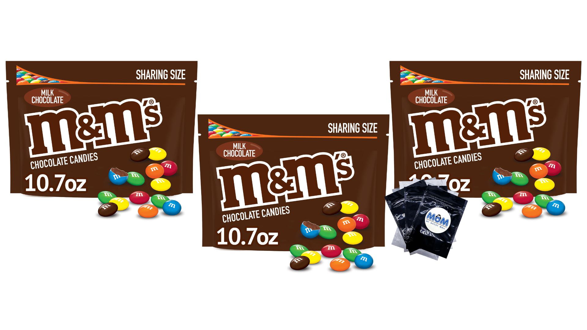  M&M'S, Milk Chocolate Candy Sharing Size Bag, 10.7 oz : Grocery  & Gourmet Food