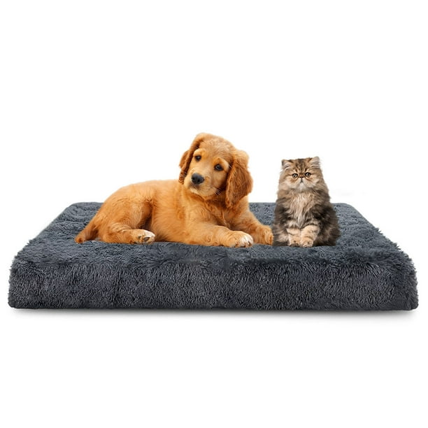 PETIMI Dog Bed, Washable Dog Bed for Crates, Soft Pet Pad Suitable for