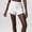 White, variant on Daiosportswear Women'S Lightweight Workout Shorts 2 In 1 Running Yoga Gym with Inner Biker Pockets,Shorts for Women