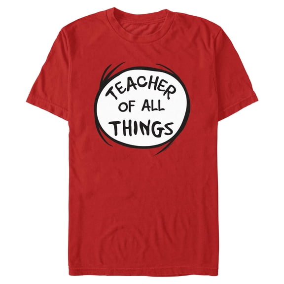 Mens Dr. Seuss Teacher of All Things T Shirt