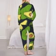 thumbnail image 5 of Disketp Pajamas Set Long Sleeve Sleepwear Womens Button Down Nightwear Pj Sets-Fresh Avocado, 5 of 9
