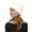 Ivory, variant on Weave Pattern Knit Beanie, Black