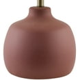 thumbnail image 4 of Livabliss Braxton Rustic Accent Table Lamp, 22-inch, Brick with White Shade, 4 of 5