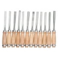 thumbnail image 2 of Wood Groove Parting Tools, Wood Turning Chisel Set 12Pcs Portable Modeling Cutting  For Carpenter For Hardwood For Grinder For Lathe, 2 of 8