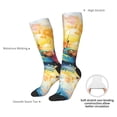 thumbnail image 4 of Yiaed Colorful Fishing Boats Print Great elasticity Adult Stockings Sports socks for Men and Women, 4 of 6