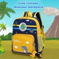 thumbnail image 1 of Bolsa Mochila para niños con estampado lindo de dinosaurio de dibujos animados para niños y niñas (amarillo) Ehuebsd Para estrenar, 1 of 9