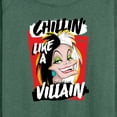 thumbnail image 3 of Disney Villains - Cruella Chillin Like A Villain - Women's Lightweight French Terry Long Sleeve Shirt, 3 of 5