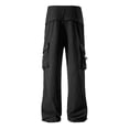 thumbnail image 5 of Parachute Pants For Men Casual Baggy Cargo Pants Quick Dry Windproof Sun Protection Streetwear Y2k Drawstring Trousers, 5 of 6