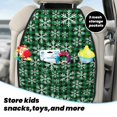 thumbnail image 4 of Christmas At Buffalo Plaid Mats Back Seat Protectors, Car Seat Protector Vehicle Organizers Waterproof Cover Back Seat Cover for Kids with 3 Storage Pockets 2 Pack, 4 of 5