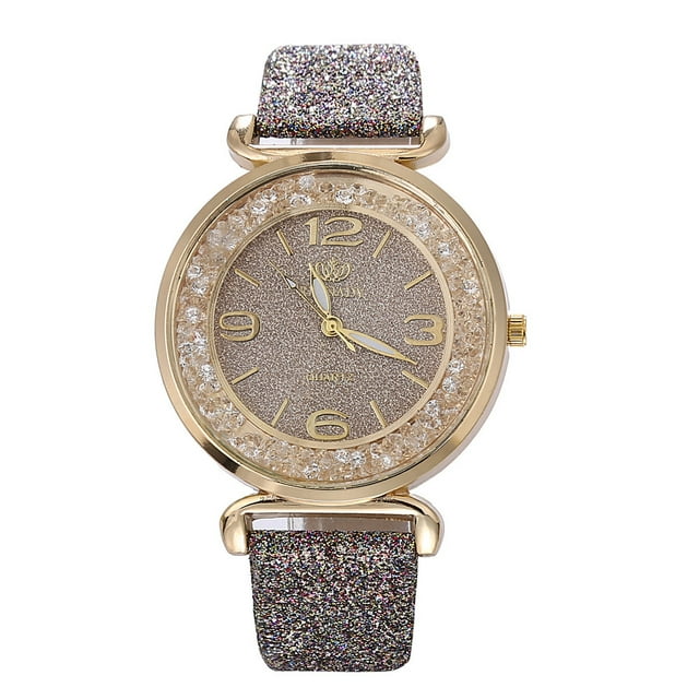 RKSTN Montres pour Femmes Mode Cristal Acier Inoxydable Analogique Quartz Montre-Bracelet Montres