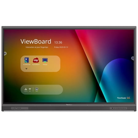 UPC: 0766907013887 | ViewSonic IFP6552-1C-E1 65  4K UHD Interactive Display with Integrated Microphone Bundle with Wall Mount