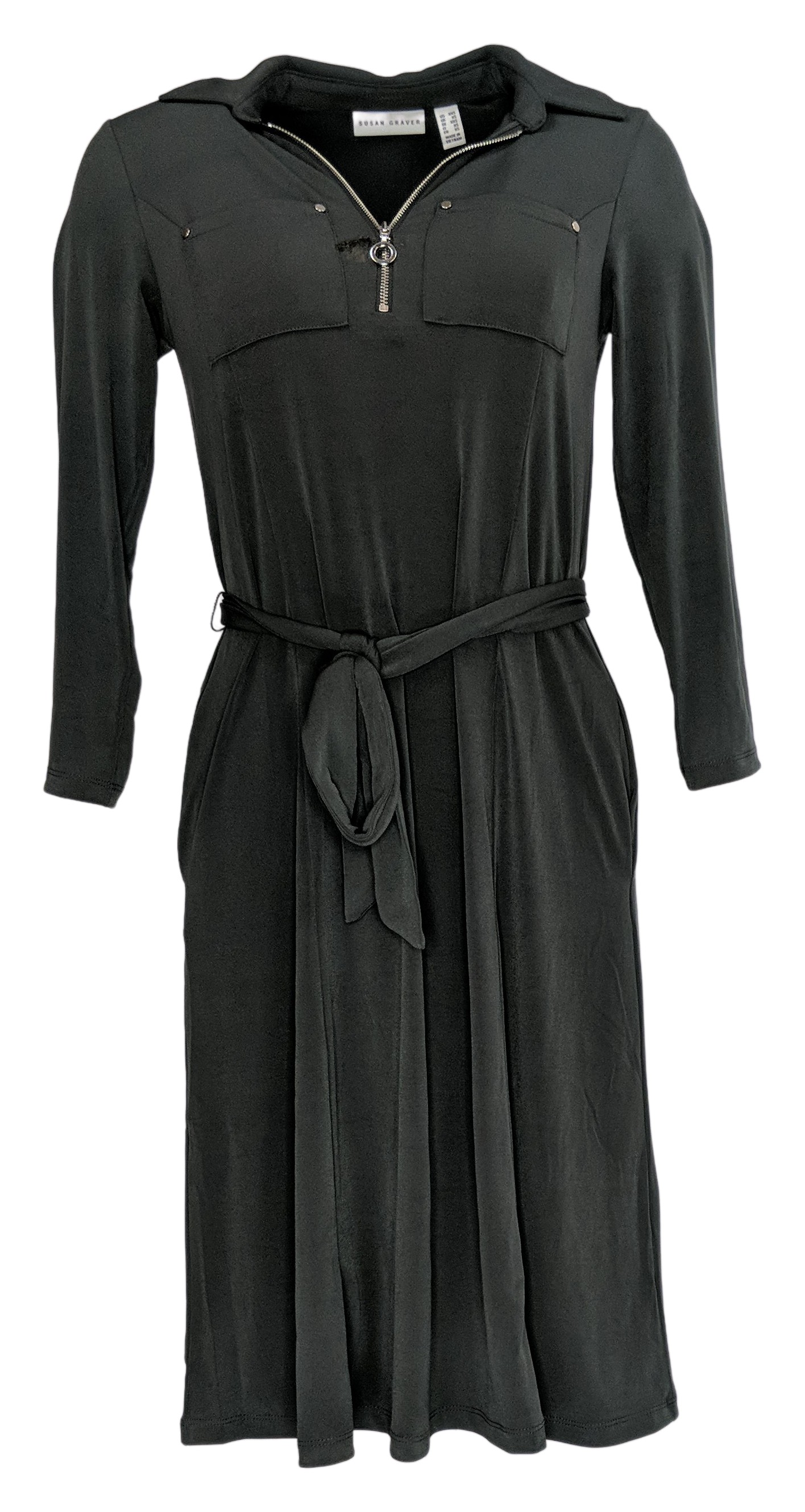 Susan Graver Dress Sz XS Ponte Knit 
