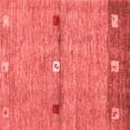 thumbnail image 1 of Ahgly Company Indoor Square Abstract Red Contemporary Area Rugs, 4' Square, 1 of 4