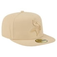 thumbnail image 3 of Men's New Era  Light Beige Minnesota Vikings Color Pack A-Frame 59FIFTY Fitted Hat, 3 of 5
