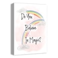 thumbnail image 2 of Creative Products Believe In Magic Rainbows 12x18 Canvas Wall Art, 2 of 5