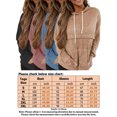 thumbnail image 2 of MAWCLOS Femmes Ample Coupe Longue Pull Hiver à Capuche de Couleur Unie Noir S, 2 of 2