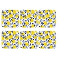 thumbnail image 2 of Disketp Tropical Lemon Funny Coasters,6 Pcs Leather Coasters With Holder, Perfect Housewarming Hostess Gifts,Protect Furniture From Water Marks Scratch And Damage, 2 of 9