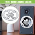 thumbnail image 3 of Cubiertas de rejilla para altavoces de coche de 4" Unique Bargains 2pcs, protector de subwoofer de audio de 4 pulgadas con tornillos tono plateado ABS, 3 of 7