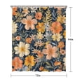 thumbnail image 5 of Pioneer Flower Floral Print Pattern Shower Curtain 72"x84" ,Bathroom Decorative Shower Curtains Set with 12 Hooks,Modern Waterproof Washable Shower Curtain, 5 of 6
