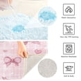 2 Piece Bath Mat Set with U-Shaped Toilet Mat and Rectangle Bath Rugs ...