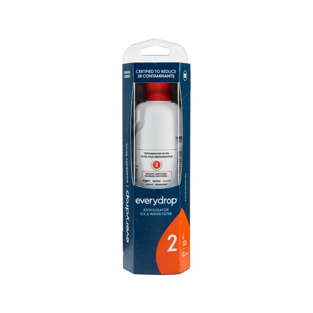 Filtro de refrigerador de agua y hielo Everydrop by Whirlpool 2, EDR2RXD1, paquete individual