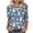 Blue*1, variant on Womens Easter Egg Shirt Plus Size Bunny Graphic Tee Spring Crew Neck T Shirt 3/4 Sleeve Funny Tops White XXXL