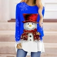thumbnail image 1 of DPTALR Femmes Décontracté Manches Longues Col Rond Chandail Blouse Ample Style Ethnique Rétro Chemises Imprimées, 1 of 4