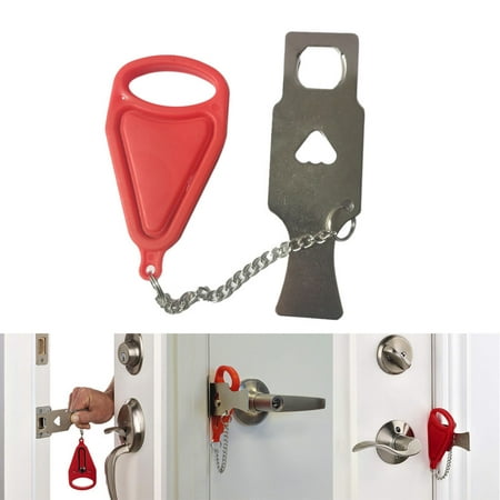 OkrayDirect Safety Security Privacy Portable Door Travel Hotel School Lockdown (Best Portable Door Lock)