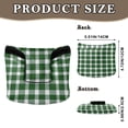 thumbnail image 2 of Haosy Green Gingham Pattern Golf Mallet Putter Cover Strong Magnetic Leather Golf Club Headcover Closure, 2 of 7