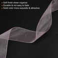 thumbnail image 4 of Uxcell 4cm 50 Yard Sheer Organza Ribbon Chiffon Fabric Gift Wrapping, Pastel Violet, 4 of 6