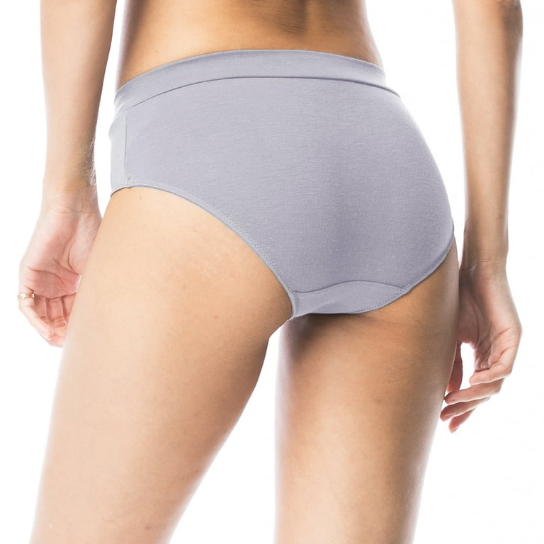 Shero StayFresh V Front Panties, Bacteria Resistant Hipster Panties for  Women with Sensitive Skin, Gray, LG
