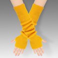 thumbnail image 2 of Arm Warmers Arm Sleeves Long Fingerless Gloves Winter Outdoor Warm Arm Gloves for Women, 2 of 3