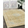 thumbnail image 2 of Ahgly Company Indoor Square Abstract Metallic Gold Abstract Area Rugs, 3' Square, 2 of 6