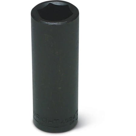 UPC: 0076799049360 | Wright Tool WR4936 0.5 in. Drive 6 Point Deep Impact Socket  Oiled Black Oxide – 1.12 in.