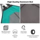 thumbnail image 4 of GETHFSA Folding Hammock with Stand, Indoor & Outdoor Portable Hammock with Side Pocket, Heavy-Duty Iron Frame, Turquoise, Supports Up to 330 lbs, 4 of 7