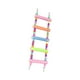thumbnail image 5 of Escalera de madera para pájaros, accesorios de jaula de pájaros para puente de escalada de loros, soporte de madera duradero para loros, juguete para helados Yinane Escalera para pájaros, 5 of 8