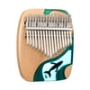 17 Keys Beech Wooden Finger Piano Mini Kalimba Portable Musical Instrument
