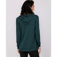 thumbnail image 3 of 3 Pack: Women's Dry Fit Long-Sleeve Hoodie Pullover Sweatshirt Pocket - Active Lounge (Available In Plus), 3 of 5