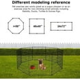 thumbnail image 6 of LILEYI Dog Pen Playpen Puppy Pet Playpen 8 Panel Indoor Outdoor Metal Portable Folding Animal Exercise Dog Fence,24in,Black, 6 of 8