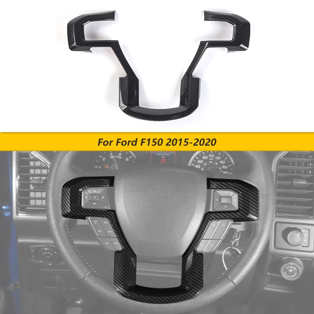 CheroCar Housse de Volant pour Ford F150 2015-2020, Fibre de Carbone ABS