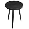 thumbnail image 3 of Coffee Sofa Side Table, Black, Wood, Round, Living Kitchen Cafe Bistro Hospitality Restaurant, Modern Contemporary HB36826, 3 of 8