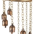 thumbnail image 2 of Vivanta Rustic Wind Chimes for Outside – 18" Handmade Metal Hanging Bells – Garden Decor for Outside Yard Porch Patio – Outdoor Wind Chimes Bronze Finish – Boho Yard Decorations, 2 of 8