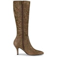 thumbnail image 6 of Unique Bargains Women's Pointy Toe Sparkle Glitter Stiletto Heel Knee High Boots, 6 of 6