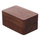 thumbnail image 5 of Wooden Wedding Ring Box Crafted from Durable Walnut Wood for Storing Rings Brown 4x3 Inches, 5 of 5