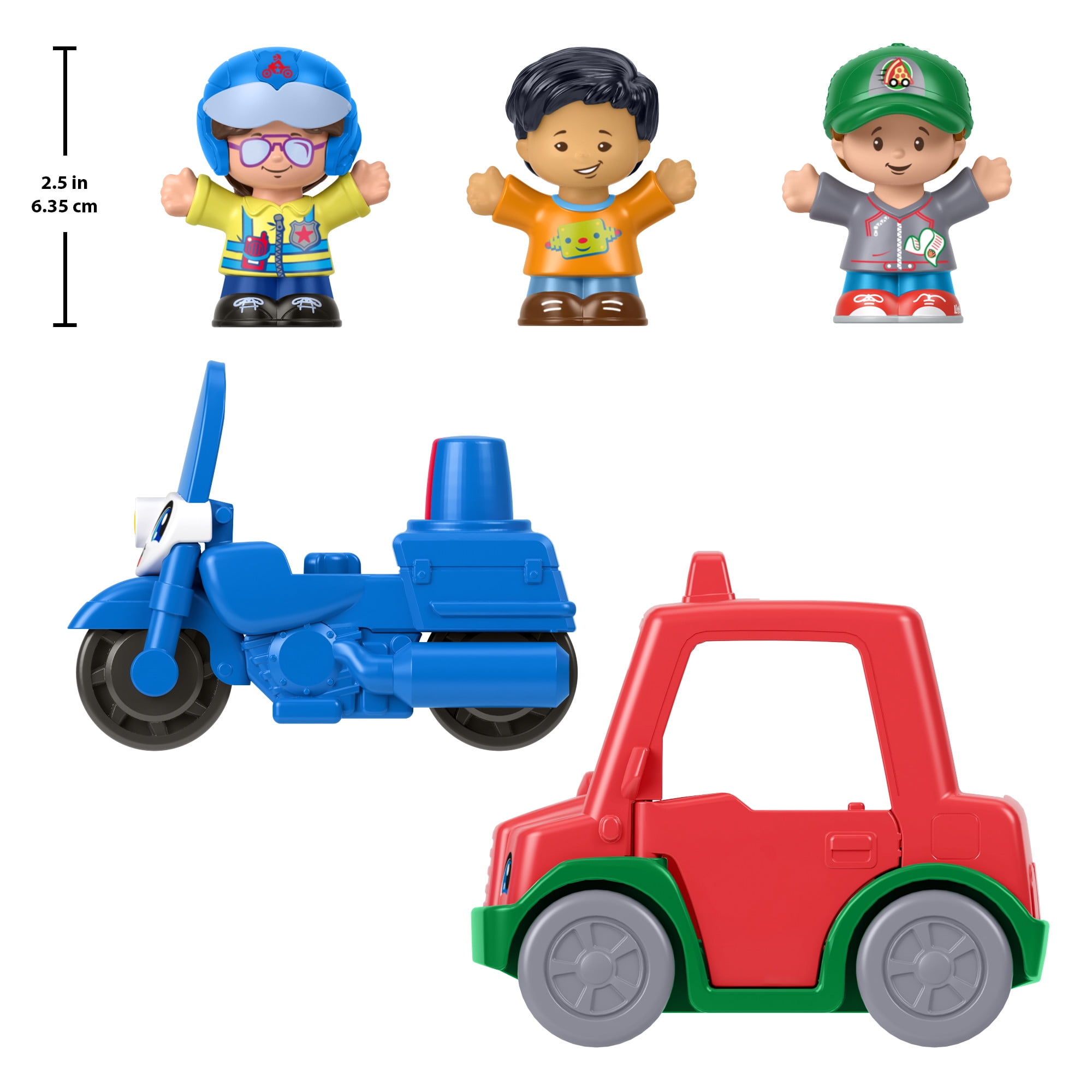 Fisher-Price Little People Share & Care Vehicle & Figure Gift Set, 5-Piece Toddler Toys
