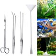 thumbnail image 1 of Lindbes Stainless Steel Aquarium tool kit  4 tools including Straight Scissors  Curved Scissors, 1 of 4