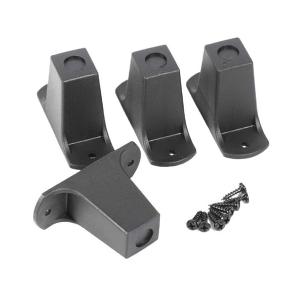 4 pies de repuesto para bolsa de lona con ruedas, fáciles de instalar y ligeros, con herrajes de montaje para reparación de altavoces con ruedas. 55 mm de altura