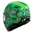 thumbnail image 6 of 1Storm Motorcycle Full Face Helmet Street Bike Dual Visor/Sun Shield HJAH15 Monster Skull Green, 6 of 6